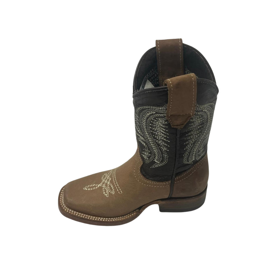 Pecos Bill Toddler Boy's Square Toe Brown Boots
