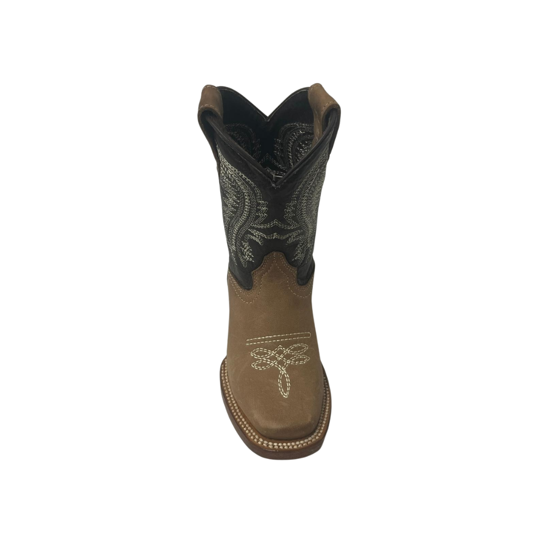 Pecos Bill Toddler Boy's Square Toe Brown Boots