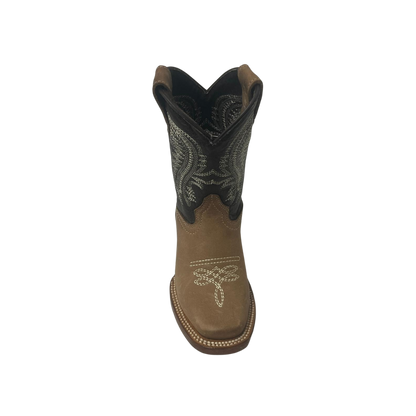 Pecos Bill Toddler Boy's Square Toe Brown Boots