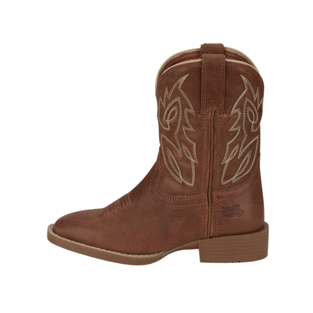 Justin Youth Boy's Canter Junior Amber Brown Boot's