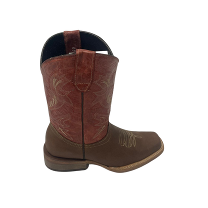Pecos Bill Youth Boy's Square Toe Wine Top Boots