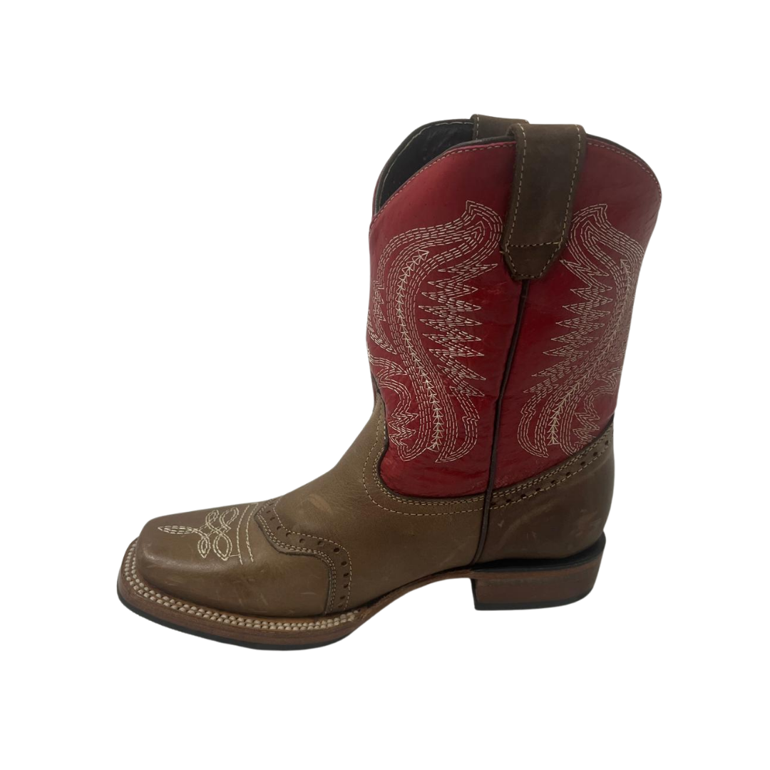 Pecos Bill Toddler Girl's Rodeo Red Boots