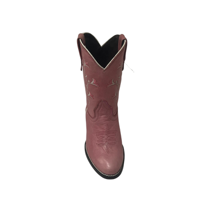 Pecos Bill Toddler Girl's Round Toe Laton Pink Boots