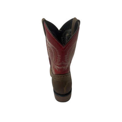 Pecos Bill Toddler Girl's Rodeo Red Boots