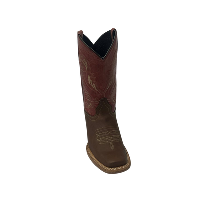 Pecos Bill Youth Boy's Square Toe Wine Top Boots