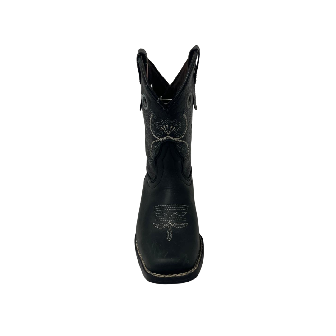 Pecos Bill Toddler Boy's Square Toe Black Boots