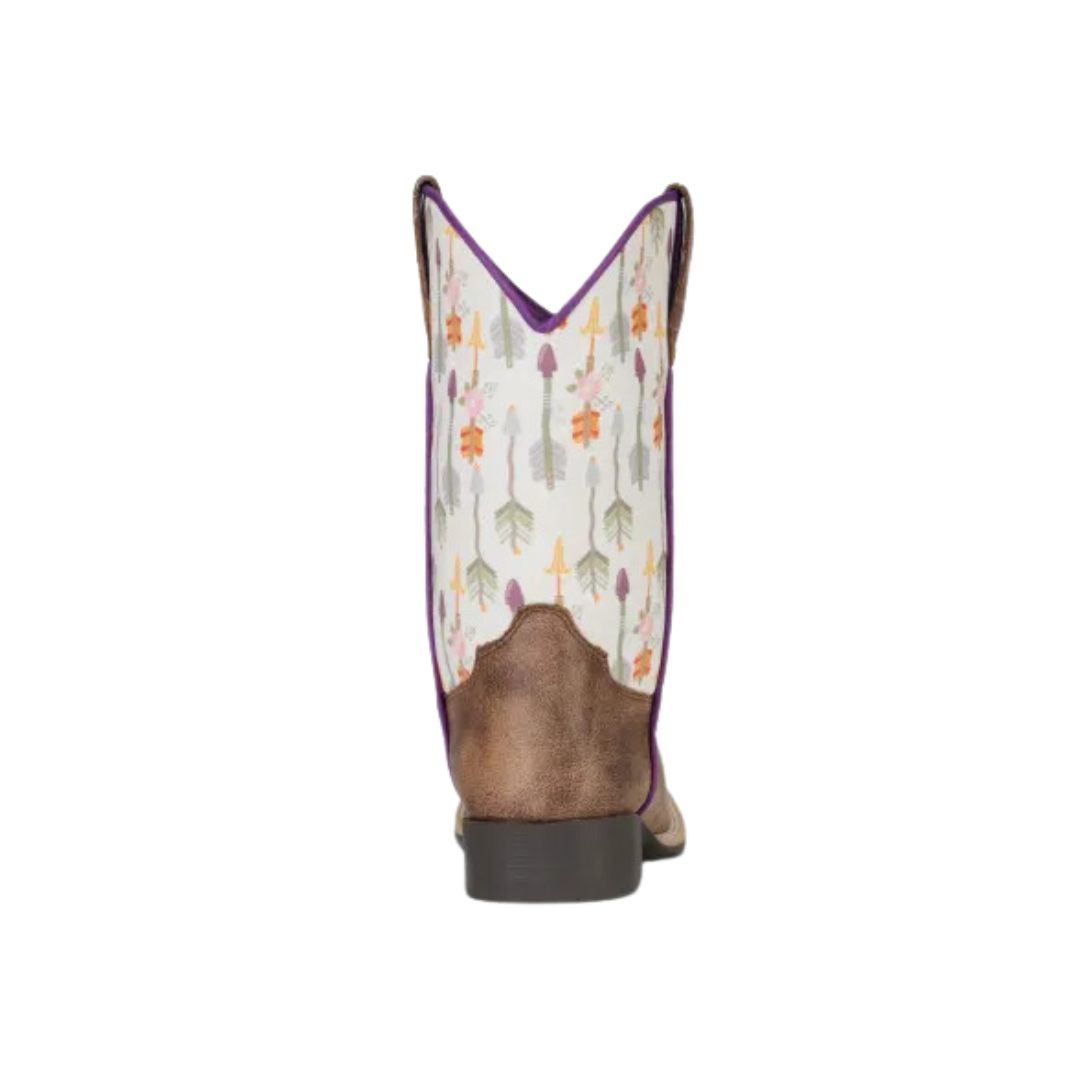 Twister Toddler Girl's Arrow Cowboys Brown Boots