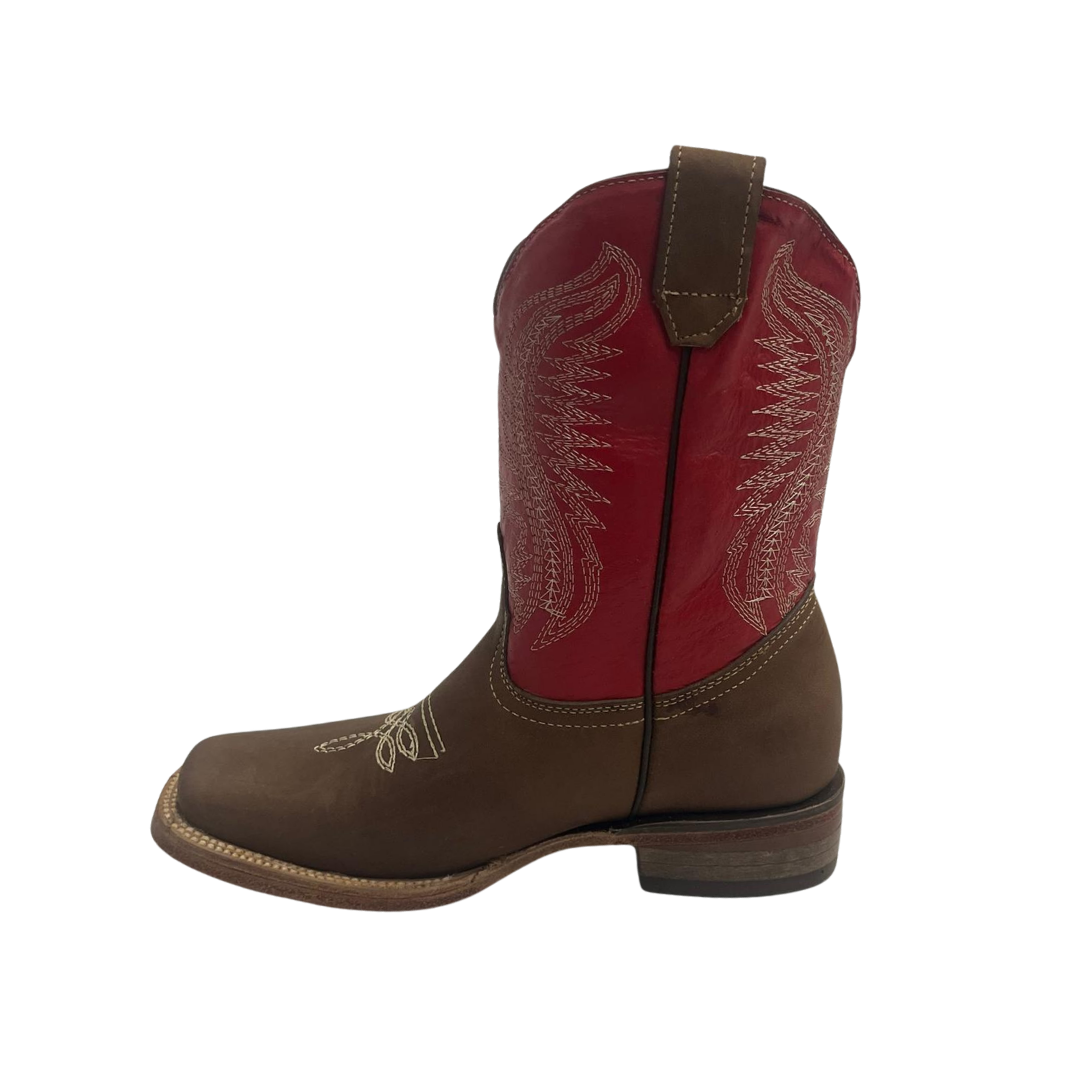 Pecos Bill Toddler Boy's Rodeo Red Boots
