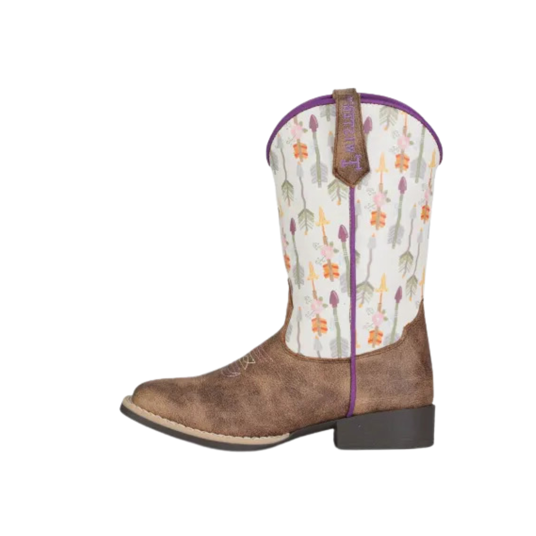 Twister Toddler Girl's Arrow Cowboys Brown Boots