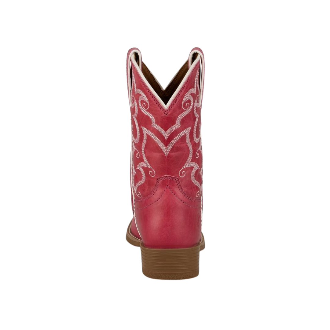 Justin Youth Girl's Bronci Snip Toe Pink Boots