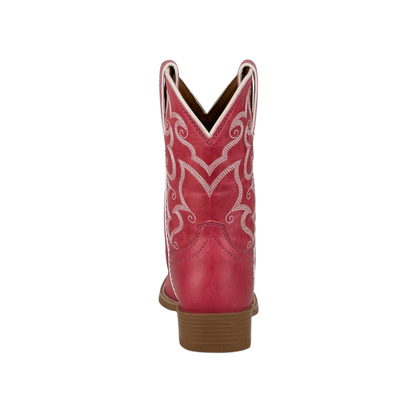 Justin Youth Girl's Bronci Snip Toe Pink Boots