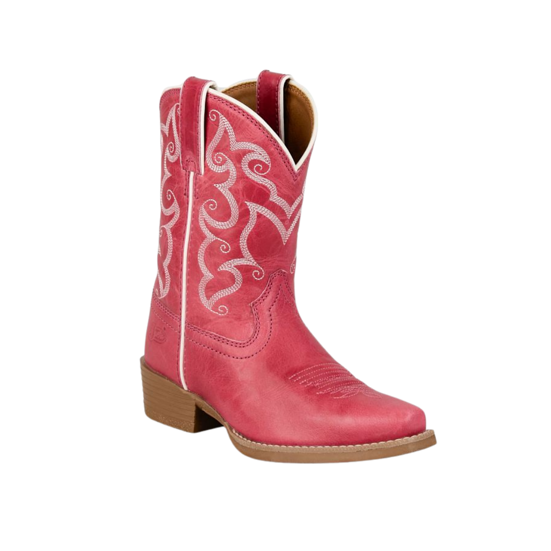Justin Youth Girl's Bronci Snip Toe Pink Boots