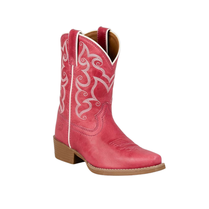 Justin Youth Girl's Bronci Snip Toe Pink Boots