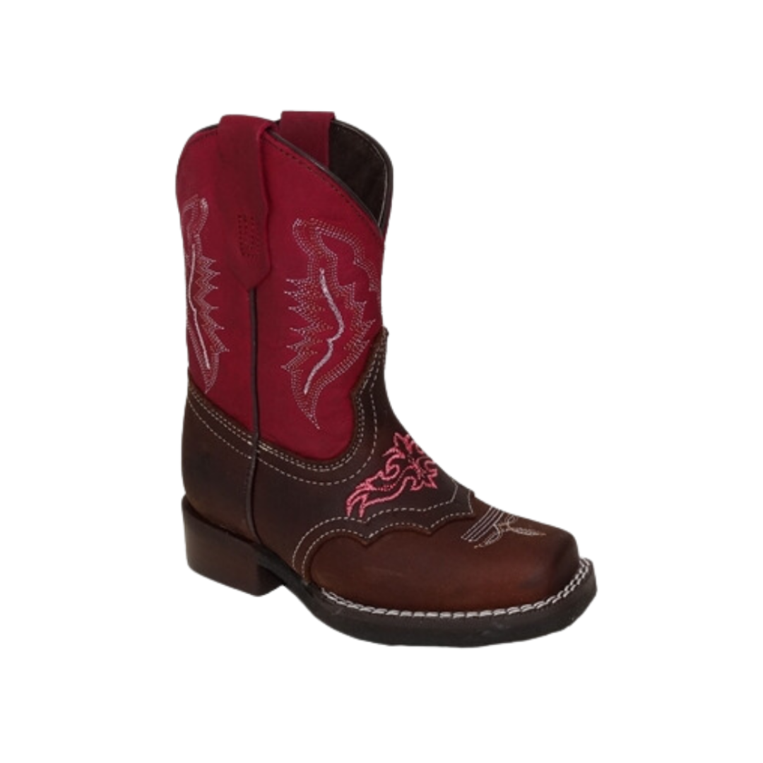 International M Youth Girl's Western Pink Boots