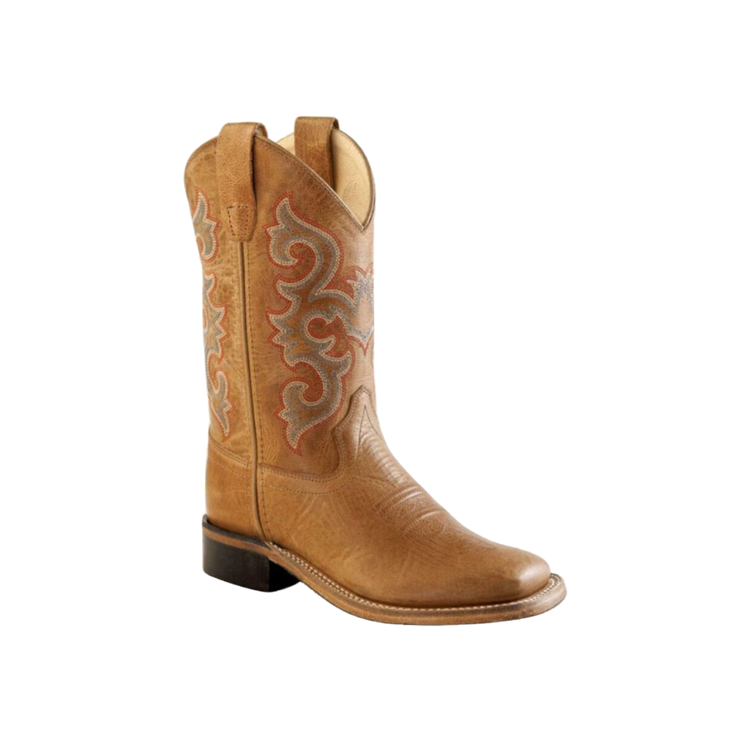 Old West Youth Boy's Western Brown Boots
