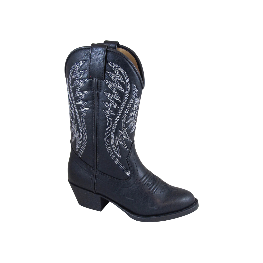 Smoky Mountain Youth Girl's Mesquite Round Black Boots