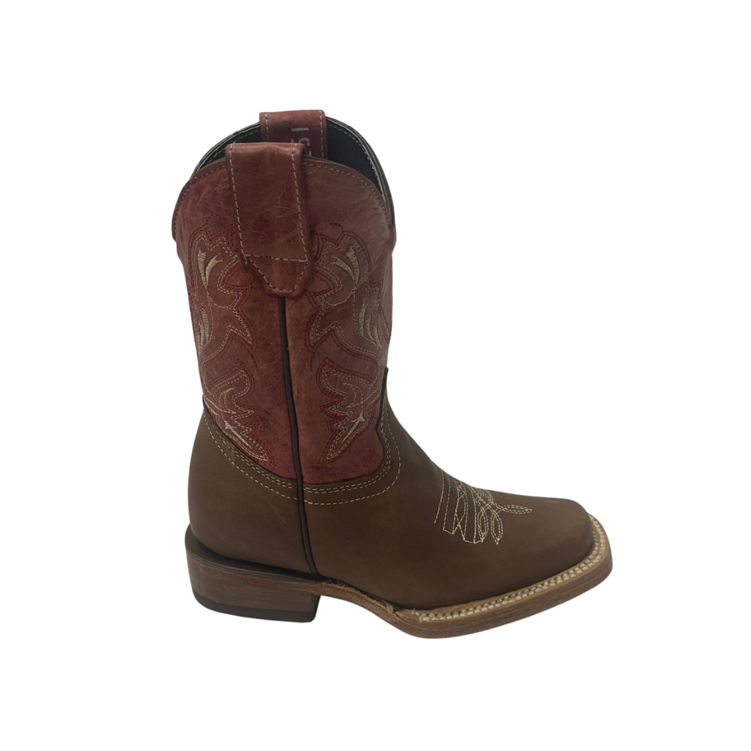 Pecos Bill Toddler Boy's Rodeo Wine Top Boots