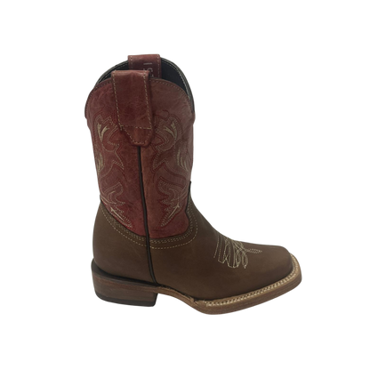 Pecos Bill Toddler Boy's Rodeo Wine Top Boots
