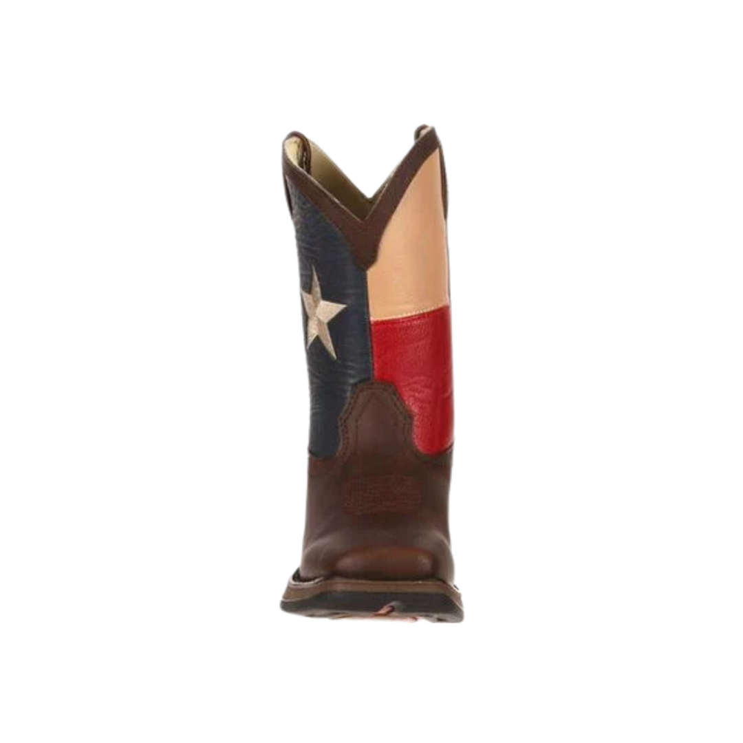 Durango Youth Boy's Texas Flag Brown Boots