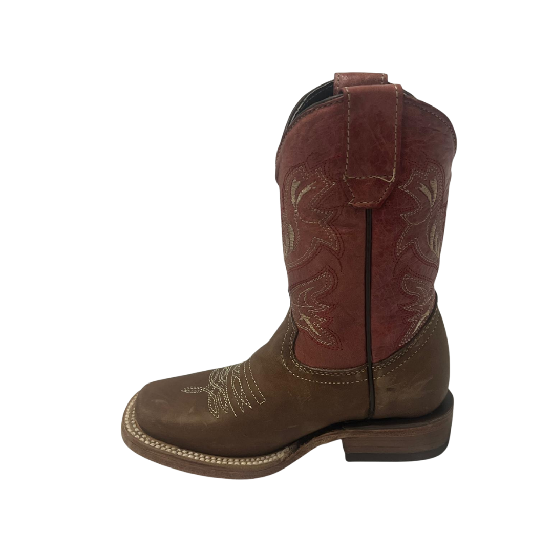 Pecos Bill Toddler Boy's Rodeo Wine Top Boots