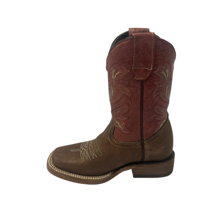 Pecos Bill Toddler Boy's Rodeo Wine Top Boots
