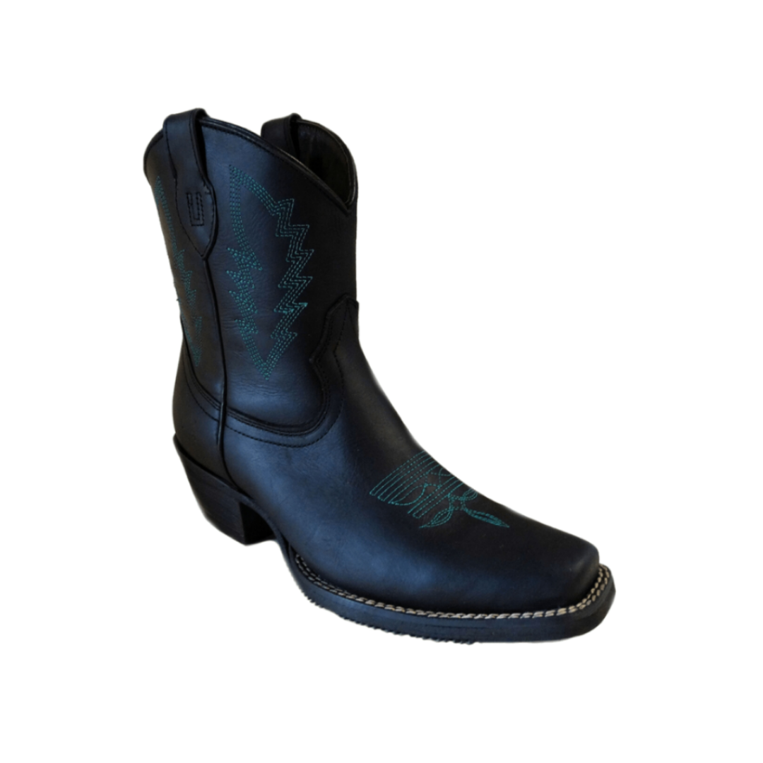 International M Youth Boy's Top Square Toe Black Boots