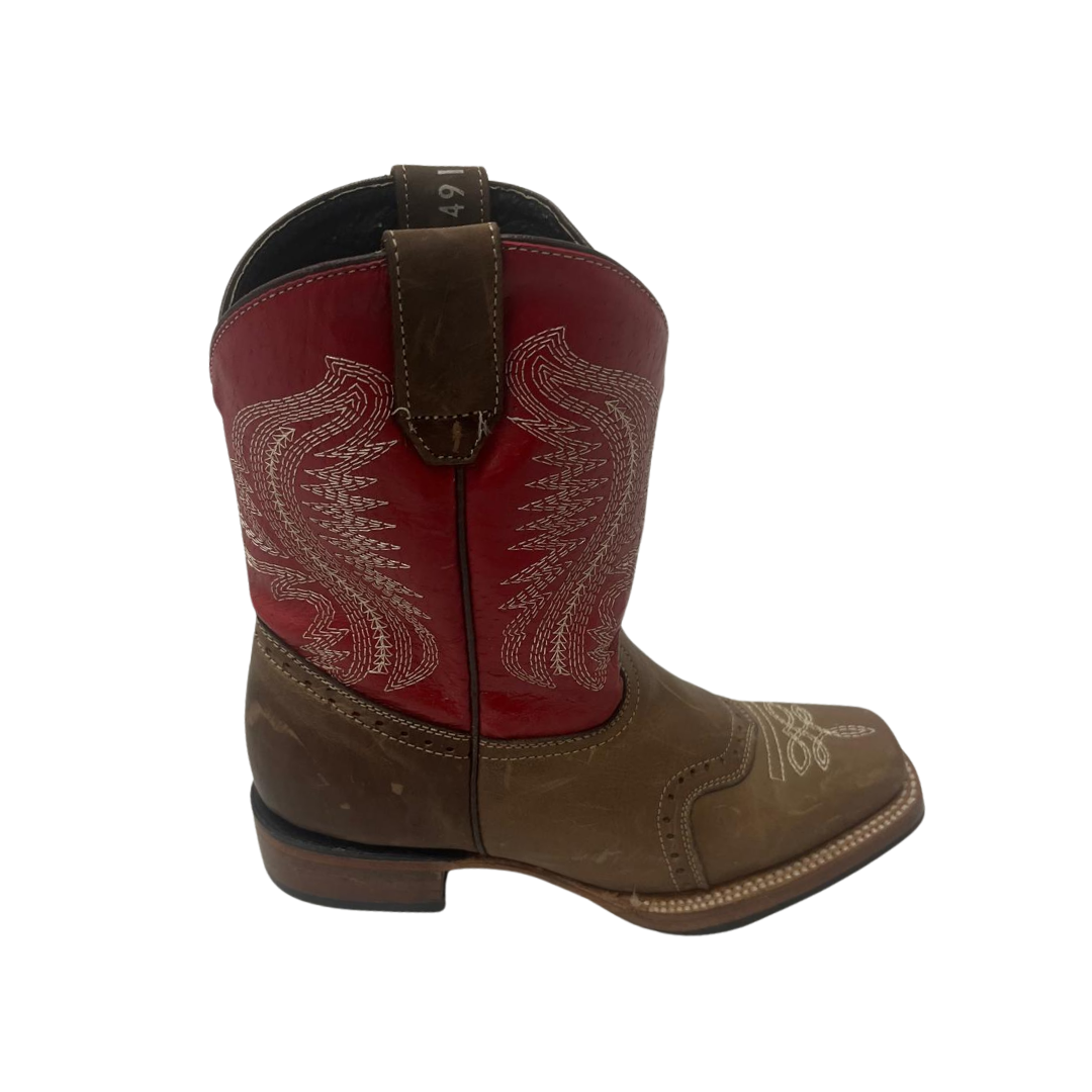 Pecos Bill Toddler Girl's Rodeo Red Boots