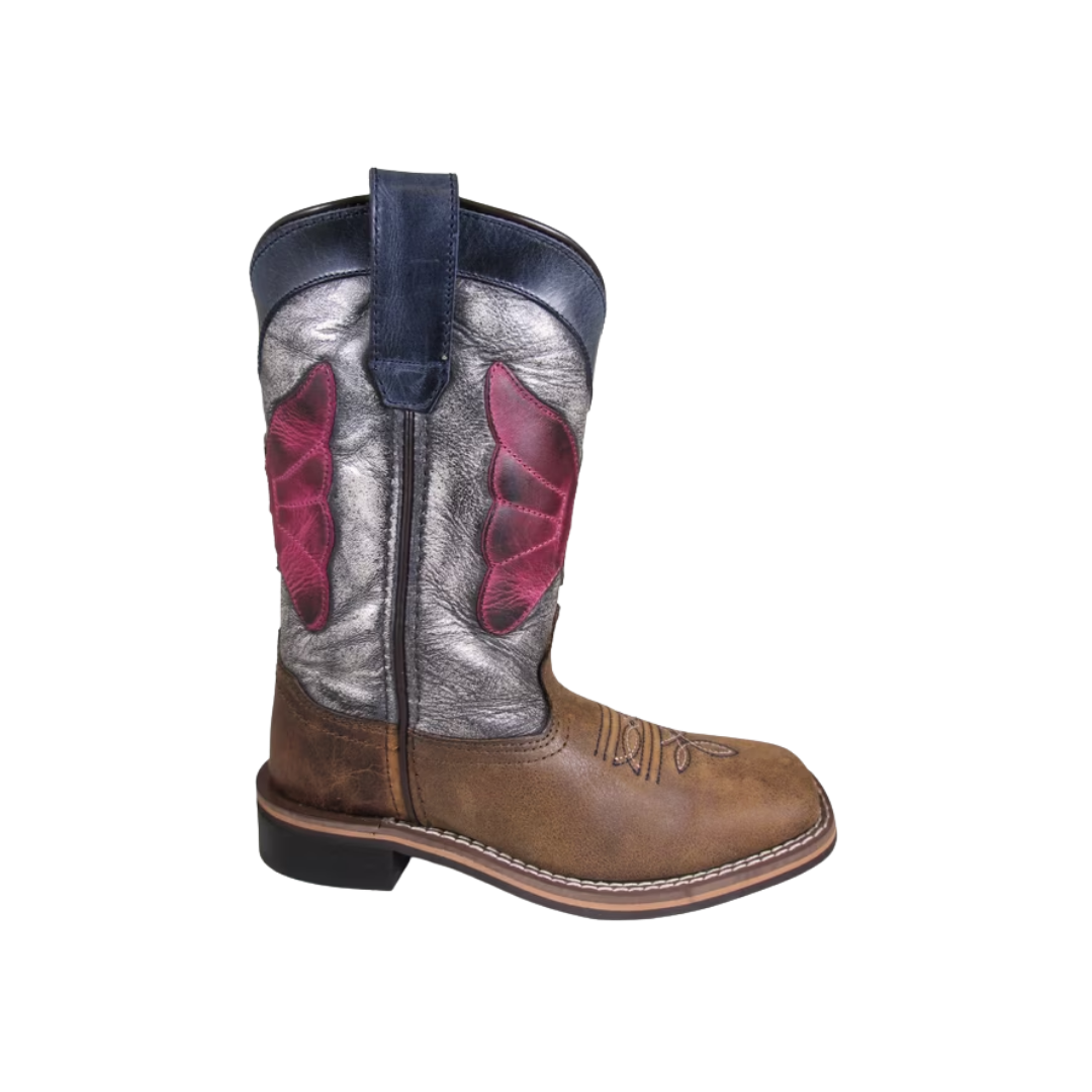 Smoky Mountain Youth Unisex Riley Leather Brown Boots