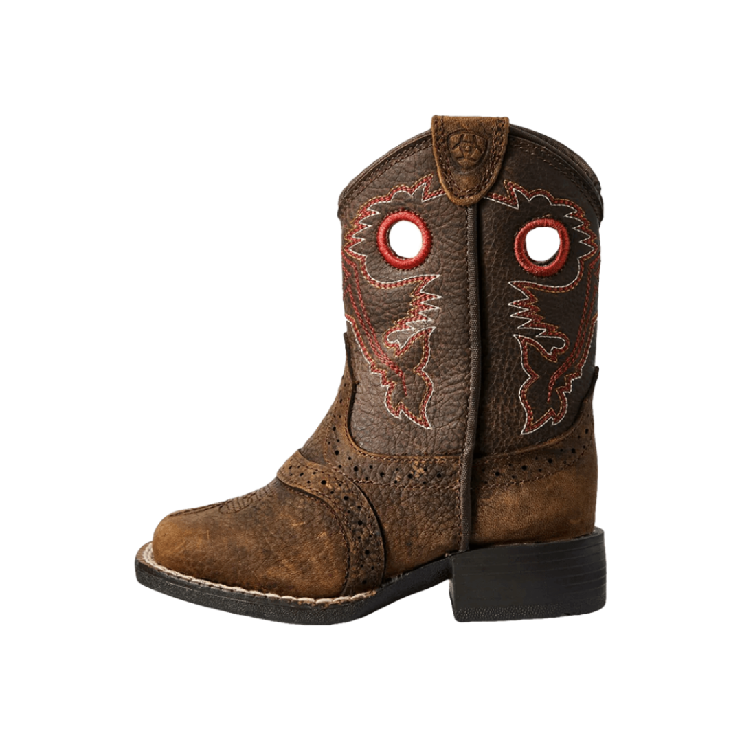 Ariat Toddler Boy's Lil' Stompers Roughstock Brown Boots