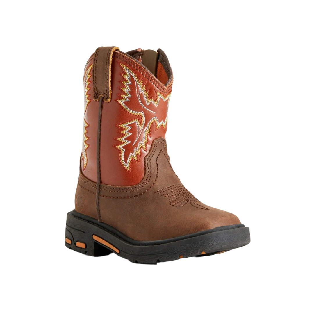 Ariat Toddler Boy's Lil' Stompers Brown Boots