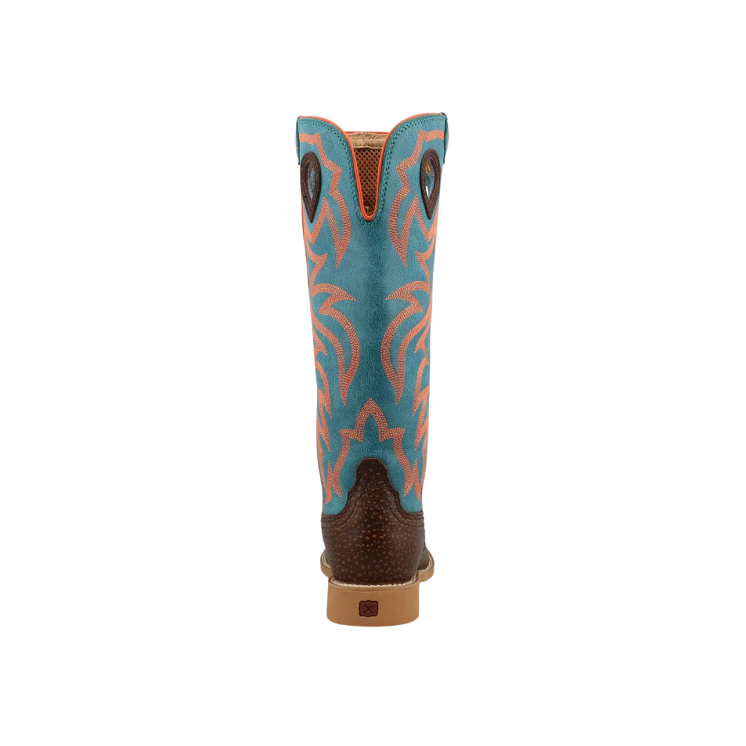 Twisted X Youth Unisex Bucaroo Leather Blue Boots