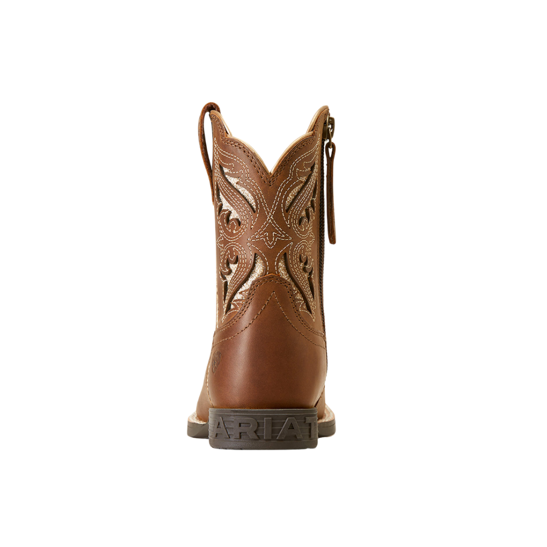 Ariat Toddler Girl's Round Up Bliss Sassy Brown Boots