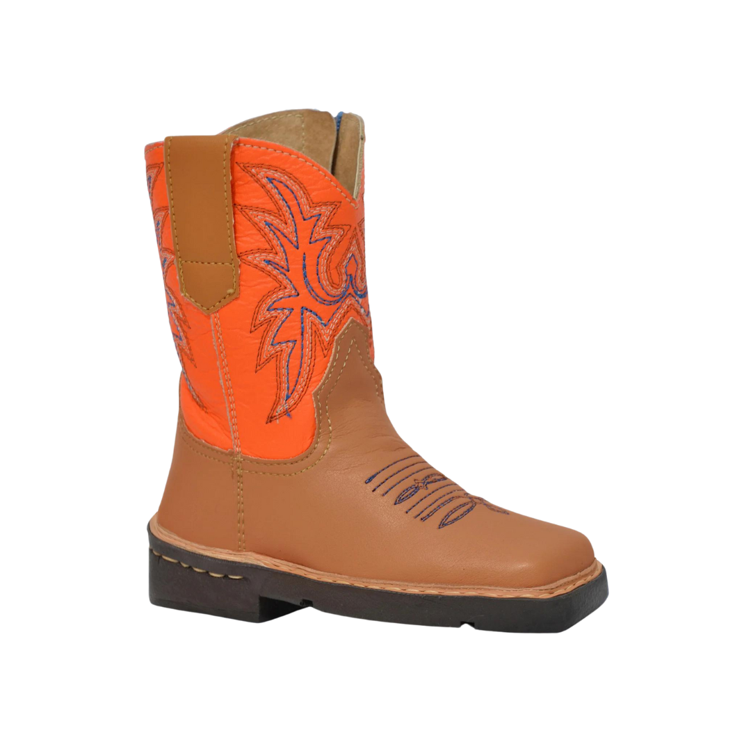 Roper Footwear Toddler Boy's Cowboy Square Tan Boots