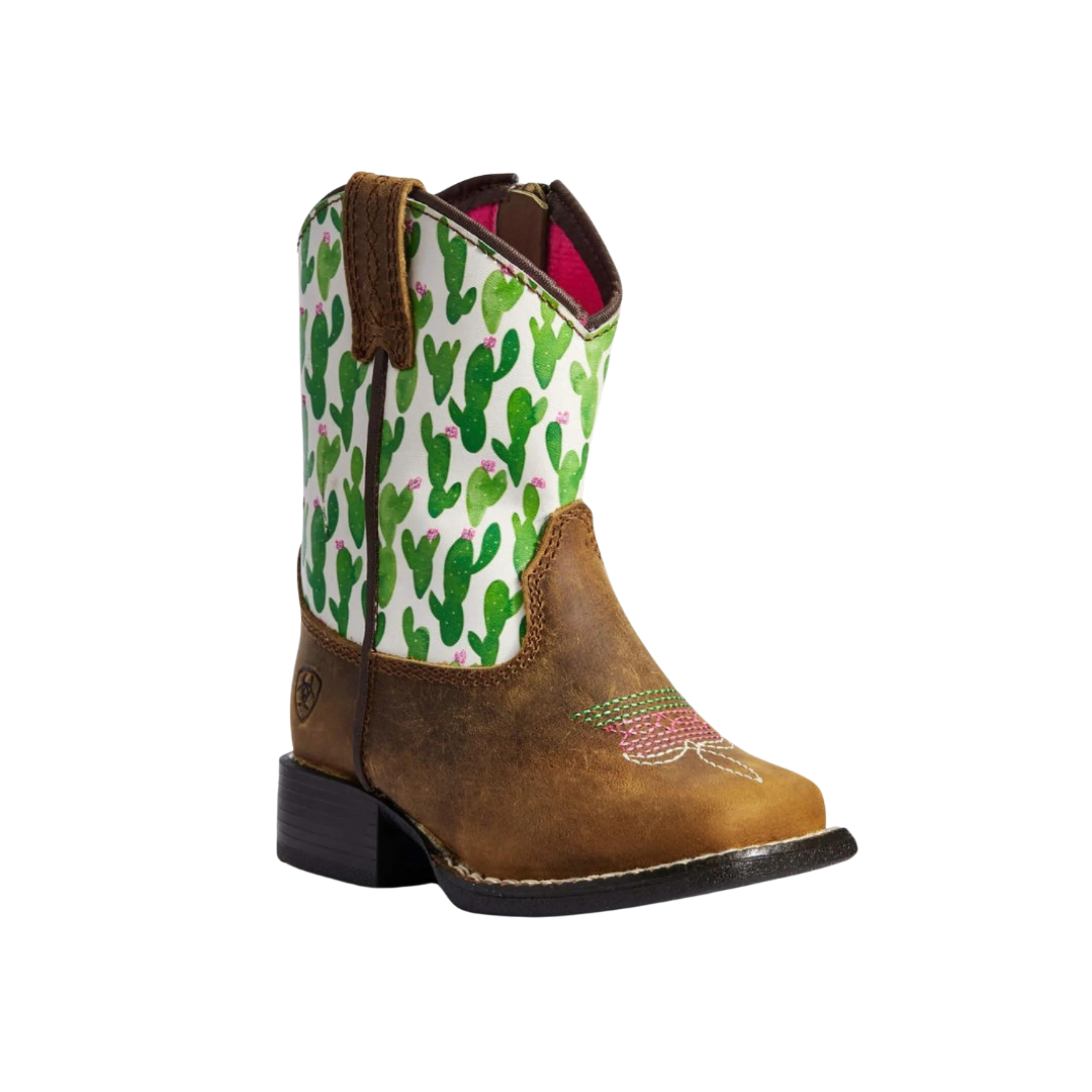 Ariat Toddler Girl's Lil' Stompers Anaheim Cactus Green Boots
