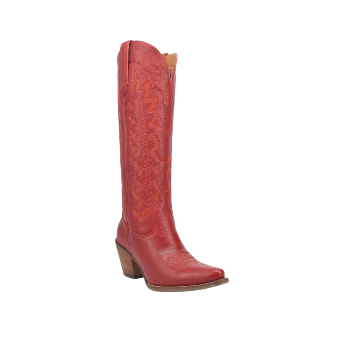 Dan Post Women's High Cotton Red Boot