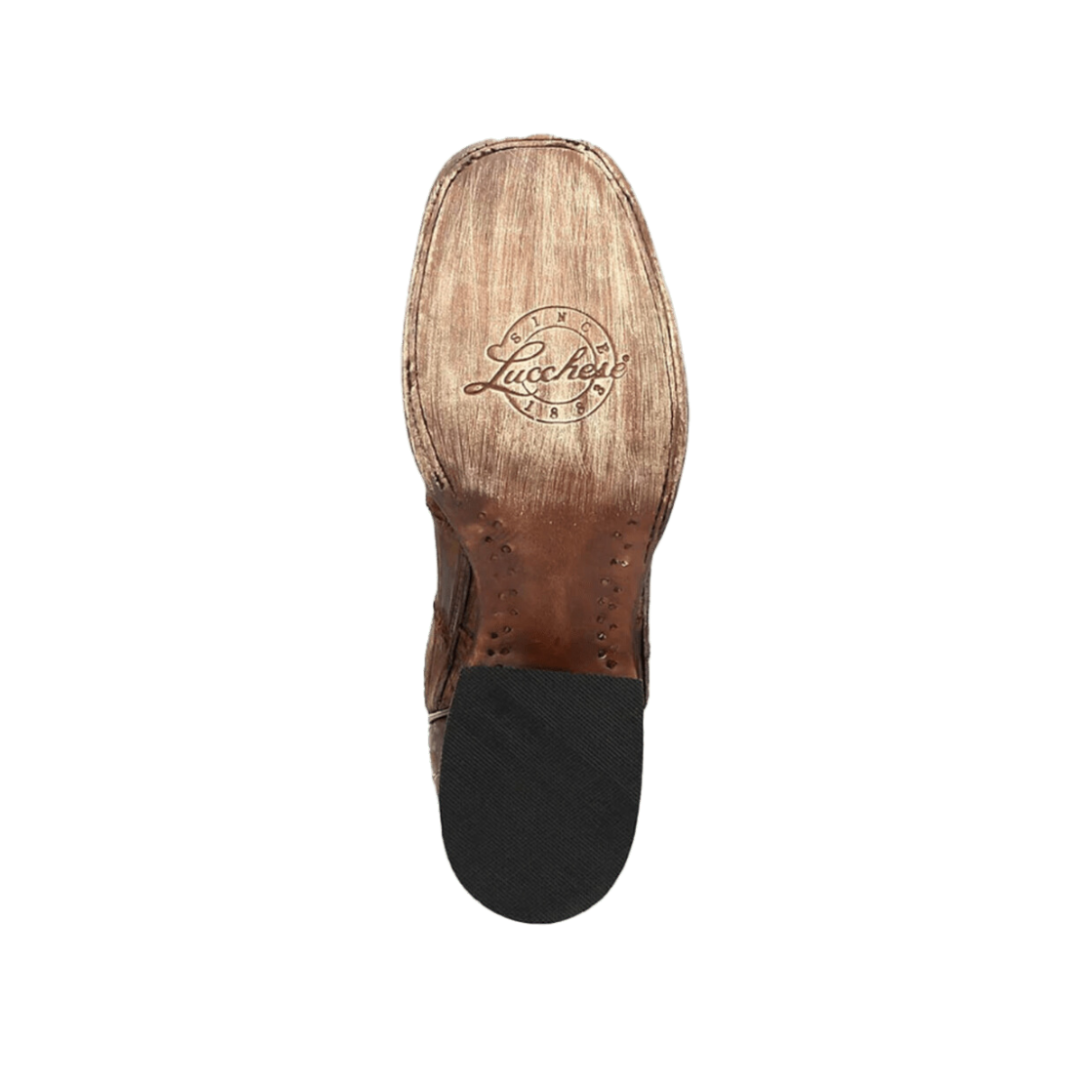 Lucchese Men's Malcom Giant Alligator Brandy Boots