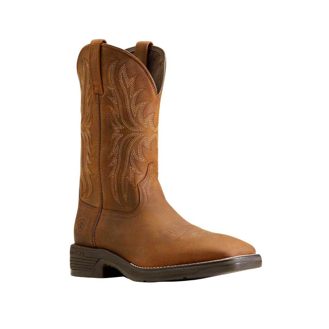 Ariat Men's Performance Oily Distressed Tan Western Boots