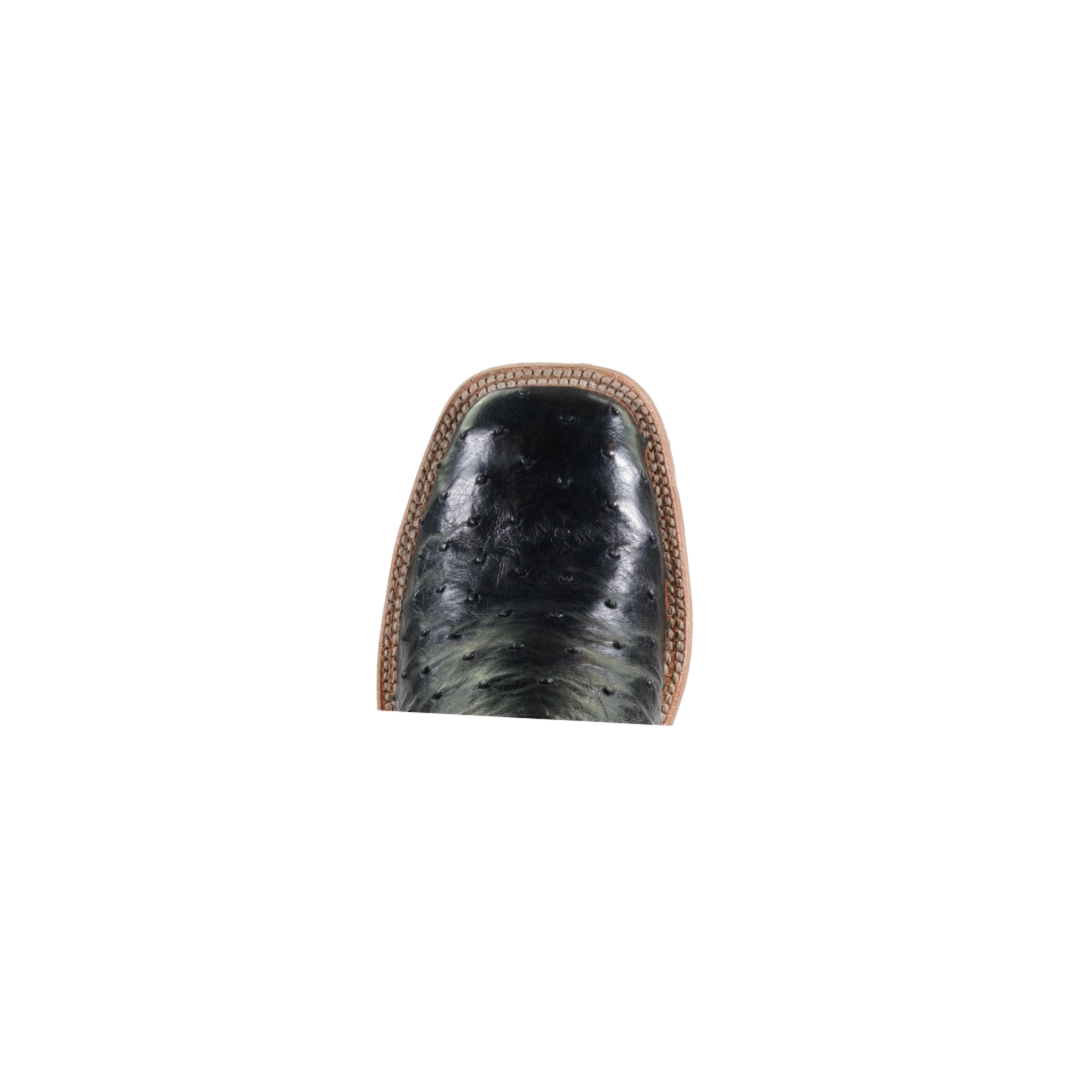 Hyer Men's Jetmore Ostrich Red Cowboy Boots Genuine Leather, Style