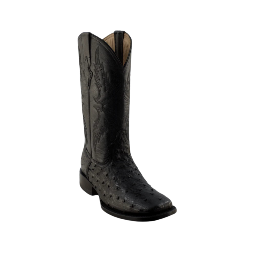 International M Men's Pecos Bill Teju Lizard Black Boots
