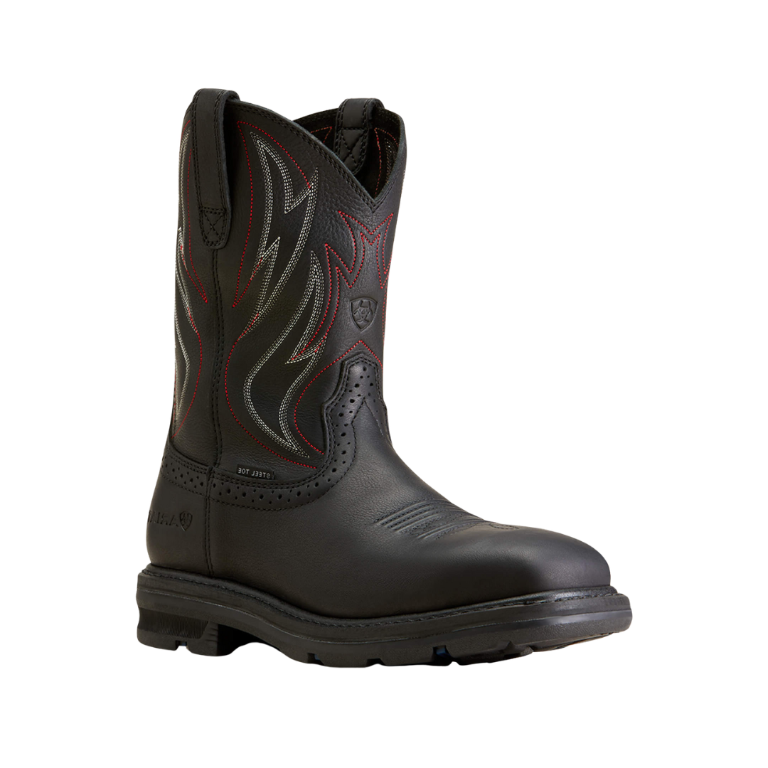 Ariat Men's Sierra Shock Shield Steel Toe Work Black Boots