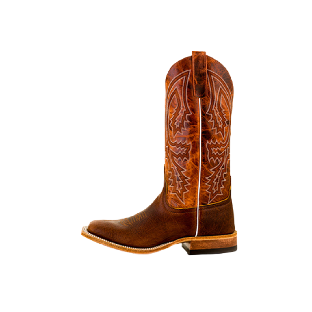 Anderson Bean Men's Bison Leather Rust Lava Boots