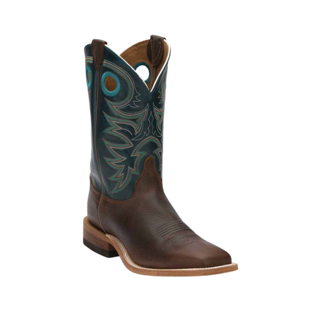 Justin Men's Rough Rider Copper Brown Boots