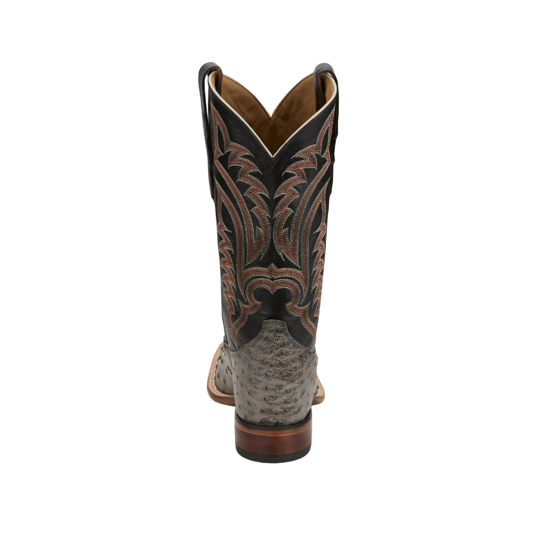 Tony Lama Men's Serpentine Ostrich Brown Boots