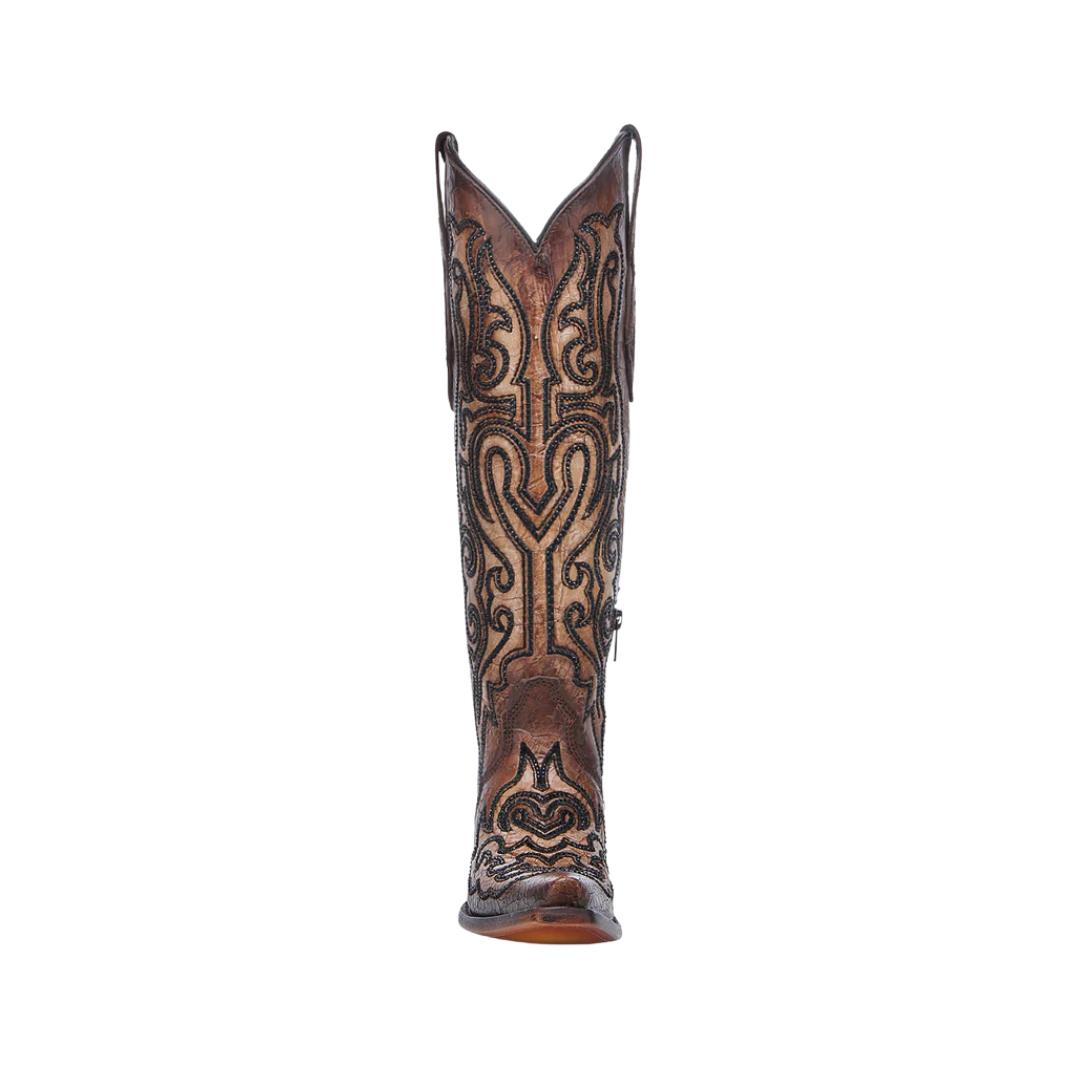 Corral Women's Embroidery Crystals Tobacco Brown Boots