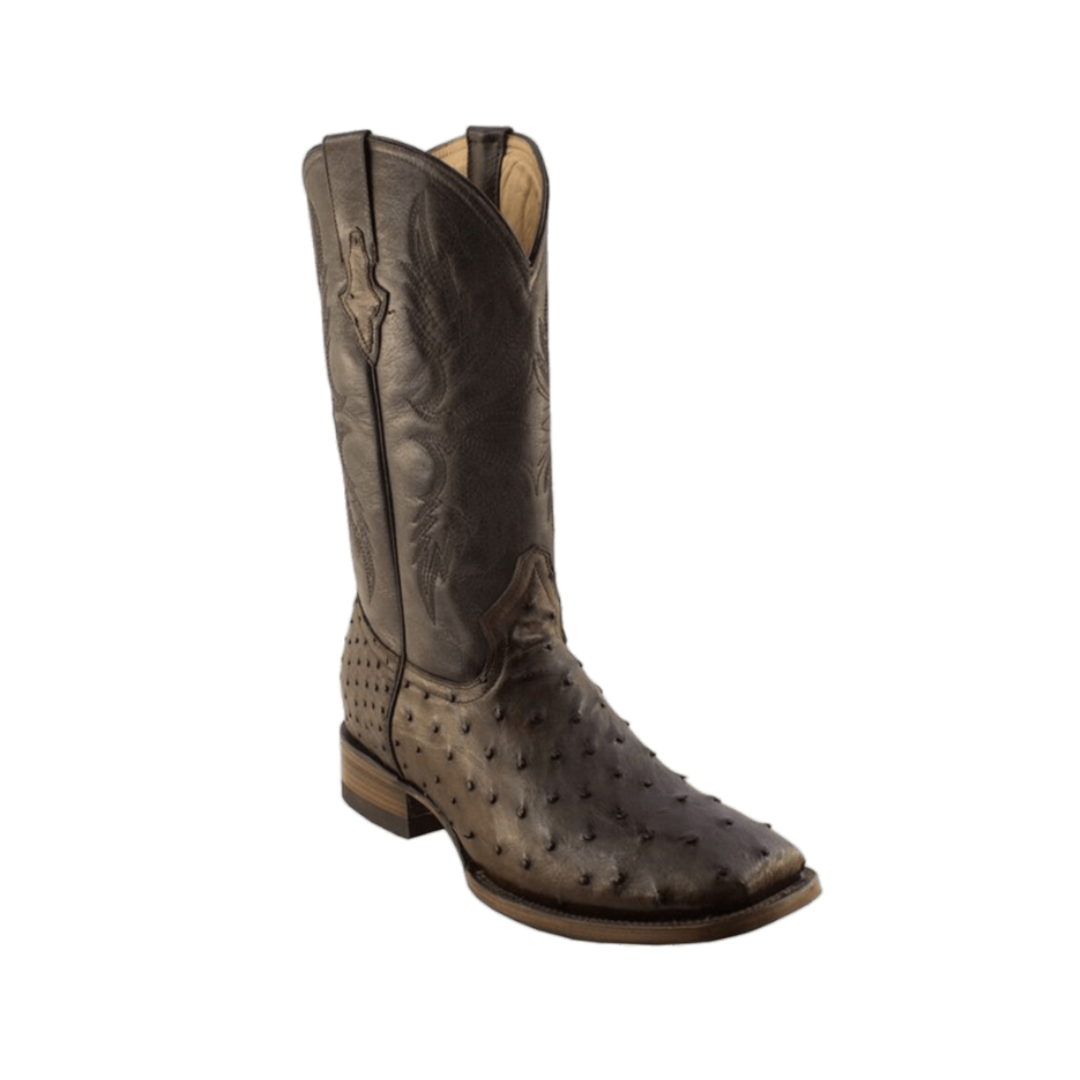 International M Men's Pecos Bill Full Quill Square Toe Brown Boots