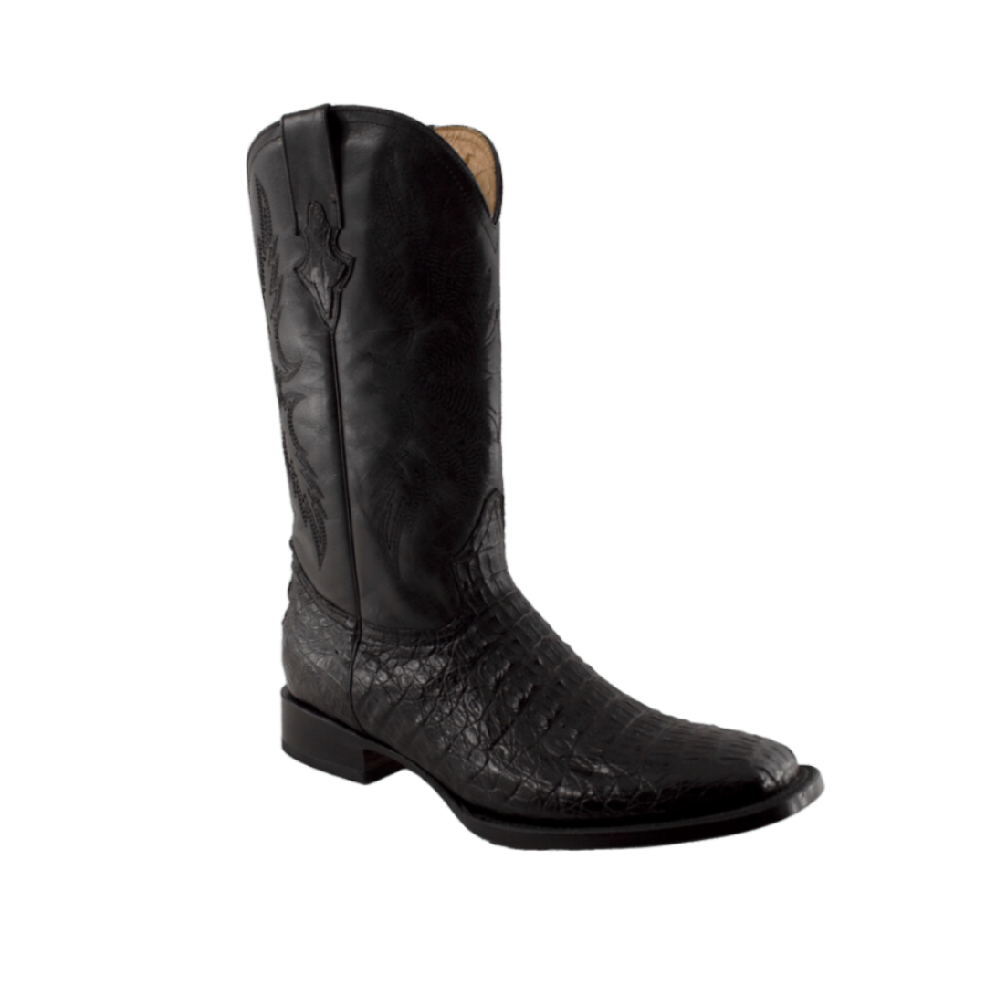 International M Men's Caiman Lomo Square Black Boots