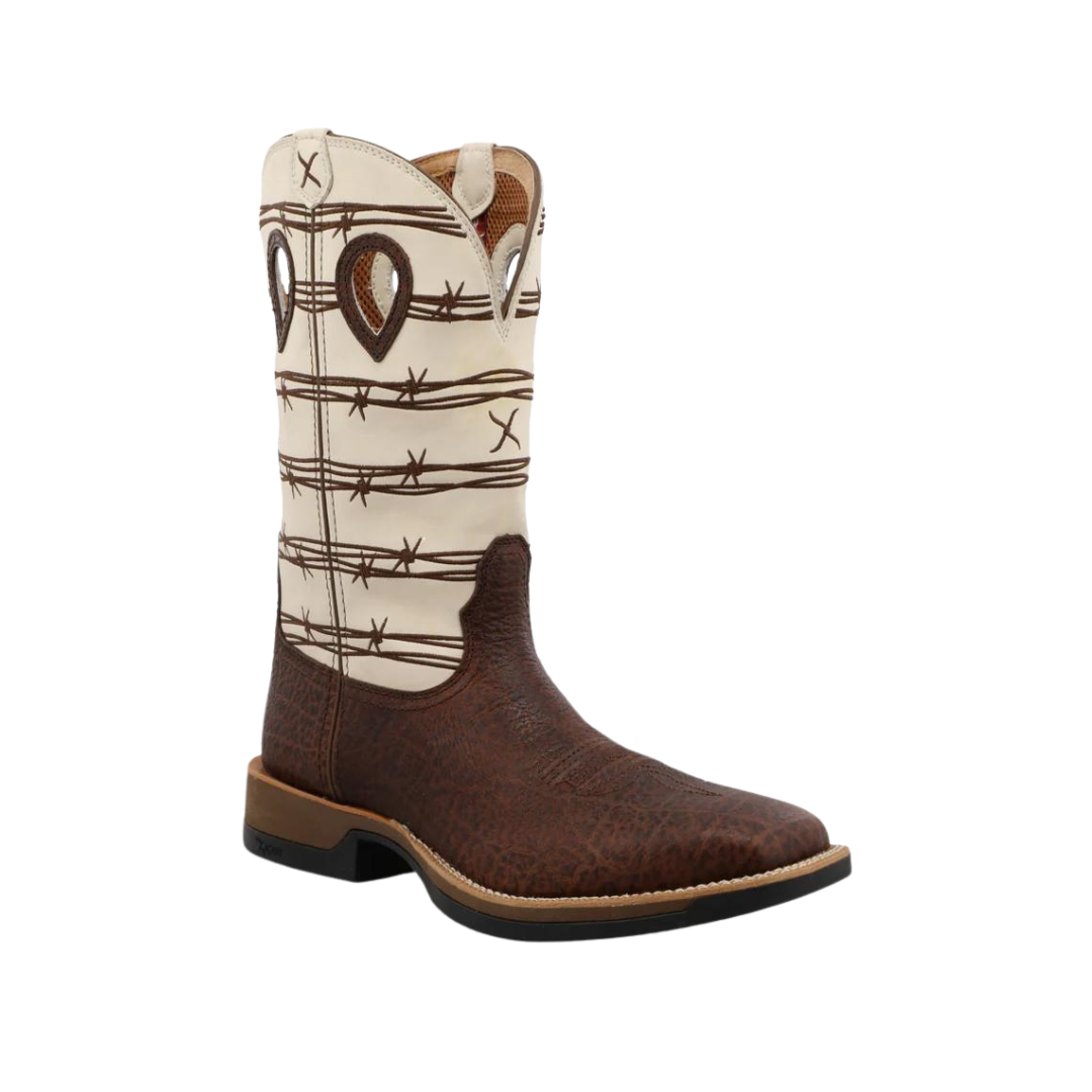 Twisted X Men's Elephant Print Bone Brown Boots