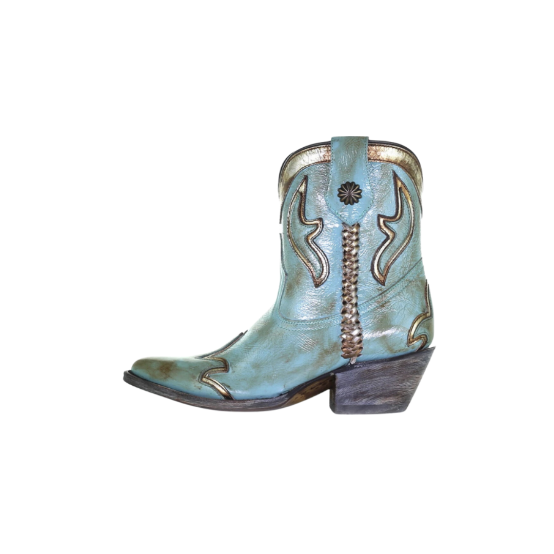 Corral Women's Woven Ankle Turquoise Boots