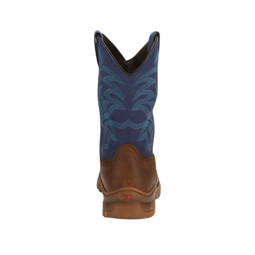 Tony Lama Men's Steel Toe Waterproof Blue Boots