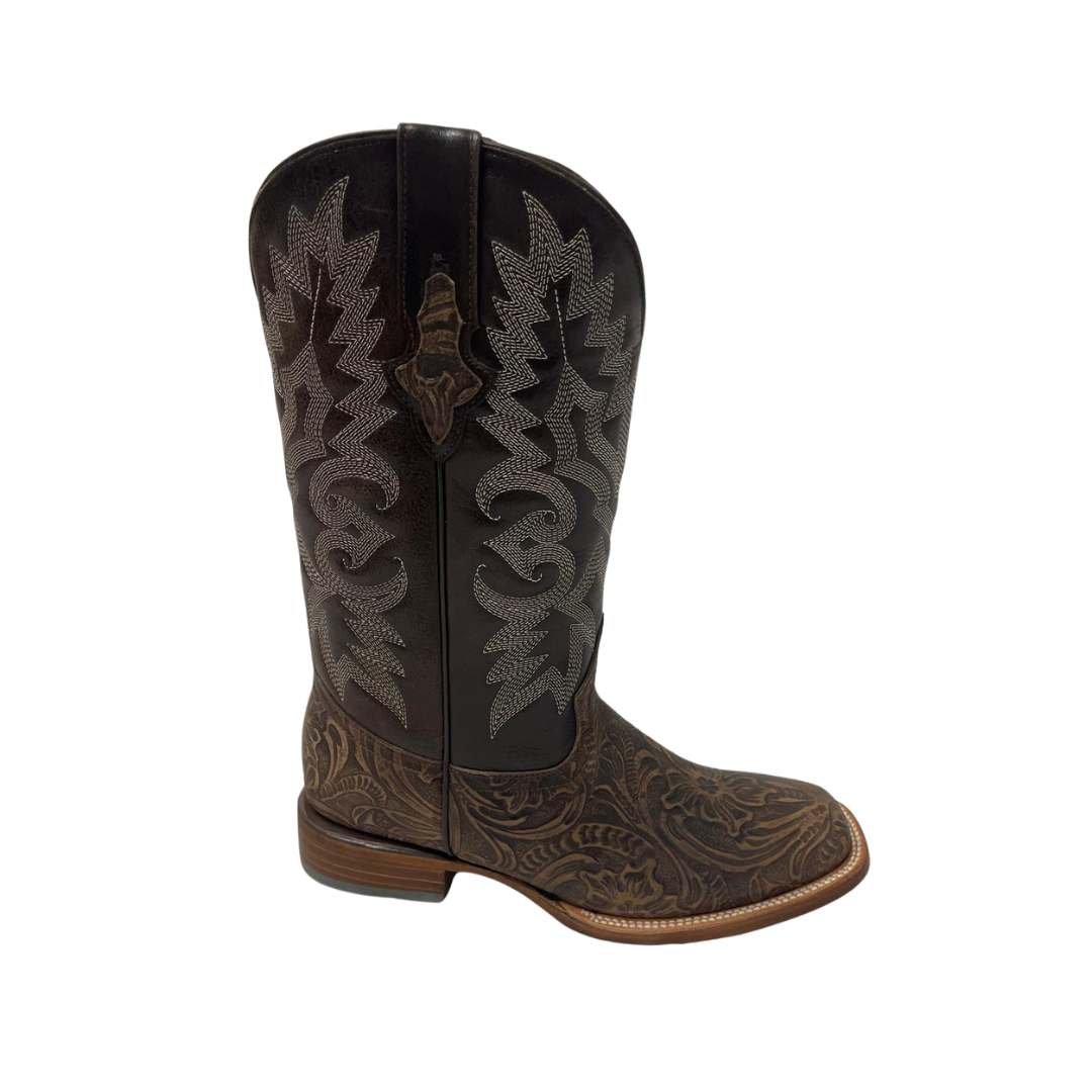 Pecos Bill Men's Western Square Toe Brown Boots